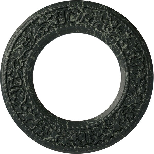 Ekena Millwork Blackthorn Medallion (Canopies up to 7 1/2"), 13 3/8"OD x 7 1/2"ID x 3/4"P, Painted Turtle Crackle CM13BLPTC - main